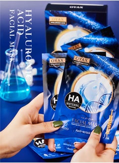 OYAX Facial Sheet Mask Hyaluronic Acid Mask Bio Collagen Face Mask Clarifying Nourishing Firming Beauty Facial Mask  - Image 2