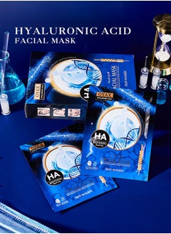 OYAX Facial Sheet Mask Hyaluronic Acid Mask Bio Collagen Face Mask Clarifying Nourishing Firming Beauty Facial Mask  - Image 3