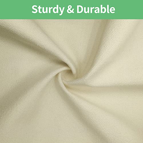 E&EY Canvas Tote Bag Blank Reusable Bag for Shopping DIY Crafts Promotion (1 Pack) - Image 2