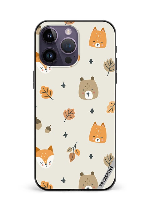 Protective Case Cover For Apple iPhone 16 Pro Fox And Squirrel Design Multicolour