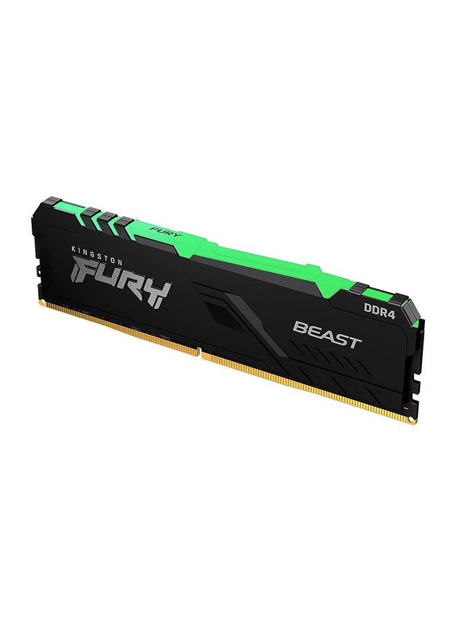 Kingston Fury Beast RGB 8GB DDR4 Desktop Memory, 3200Mhz, Non ECC, CL16, 288 Pin, DIMM - Image 1