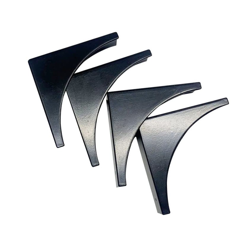 Sutfmwe Corner Guards Black Metal Corner Protector  Table Decorative Corner Guards for FurnitureWood BoxDesksCabinetWooden Frame RustProof Zinc Alloy Table Corner Guards  4 Pcs