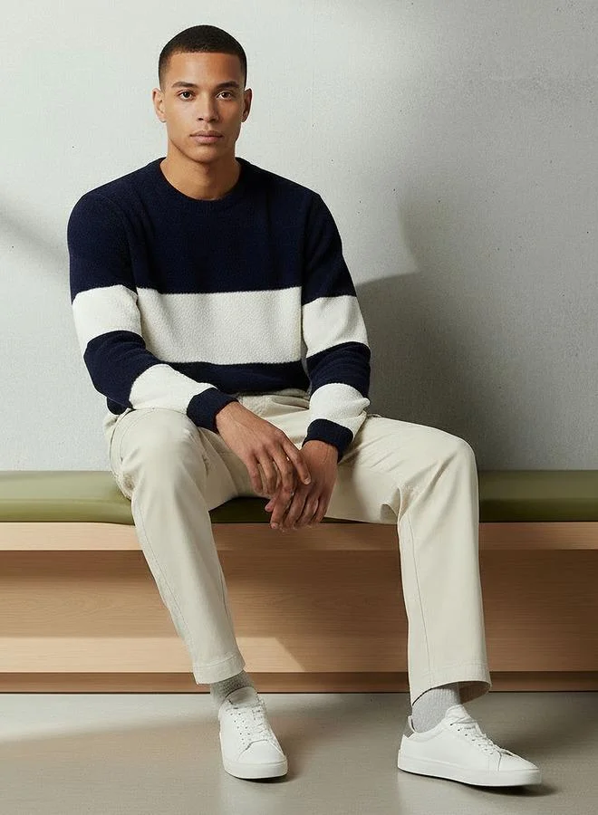 Lee Cooper Lee Copper Men Regular Fit Striped Sweater