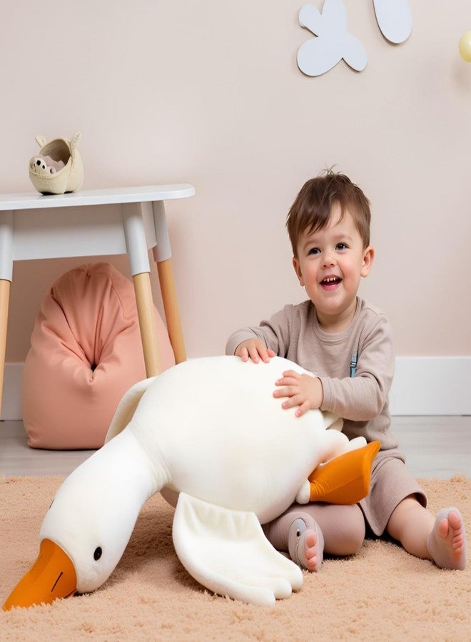 Ryttir Giant Goose Plush - 35" Extra Soft Goose Stuffed Animal Hugging Pillow with Rotund Belly, Safety Nursery Decor & Sensory Comfort Toy, Cuddle Companion for Kids (Gender Neutral Gift) - Image 3