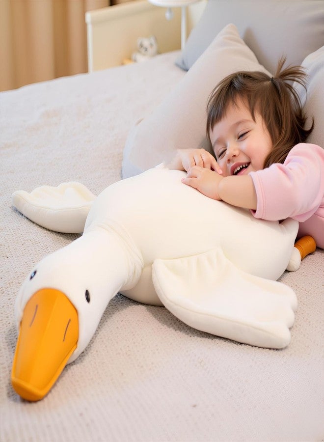 Ryttir Giant Goose Plush - 35" Extra Soft Goose Stuffed Animal Hugging Pillow with Rotund Belly, Safety Nursery Decor & Sensory Comfort Toy, Cuddle Companion for Kids (Gender Neutral Gift) - Image 5