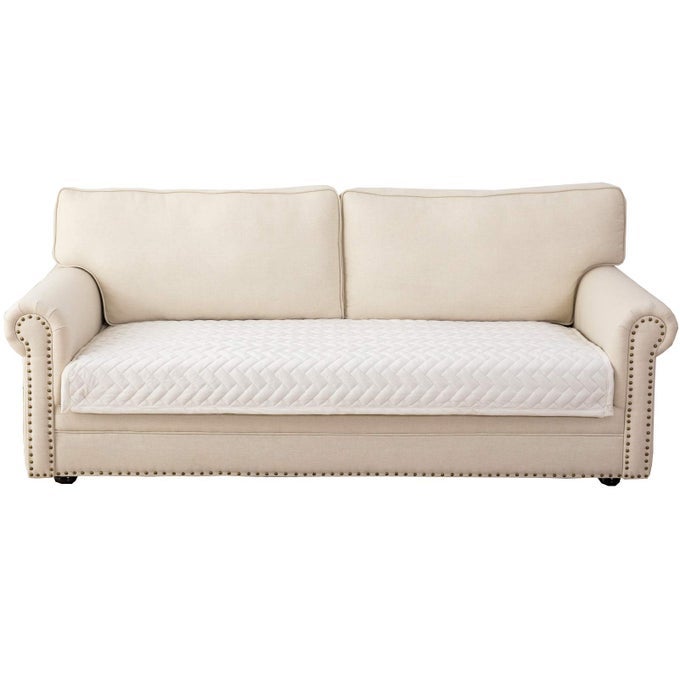 COUCH COVERSECTIONAL COUCH COVERSSOFA COVERS FOR 3 CUSHION COUCHANTISLIP SOFA SLIPCOVERS FOR DOGS CATS KIDS LOVESEAT RECLINER L SHAPED ARMREST BACKRESTWHITE 43X94ONLY 1 PIECE
