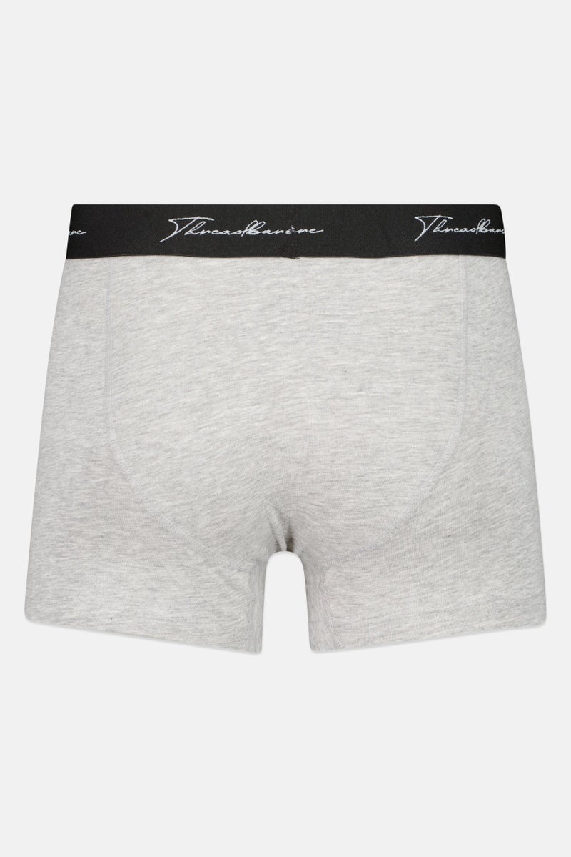 Threadbare Men 3 Pcs Brand Logo Boxer Briefs, Multicolor - Image 3