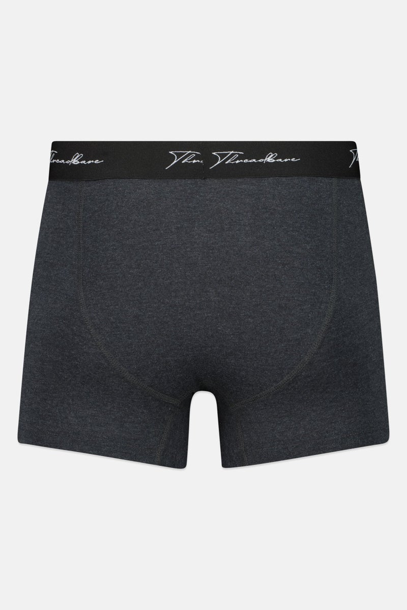 Threadbare Men 3 Pcs Brand Logo Boxer Briefs, Multicolor - Image 4