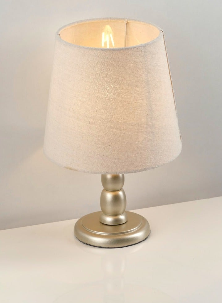 نجفة شوب نجفه شوب اباجوره جلو مودرن لون شامبيين وشابوه باللون اوف وايت مصنوع من اجود انواع الكتان - Image 1