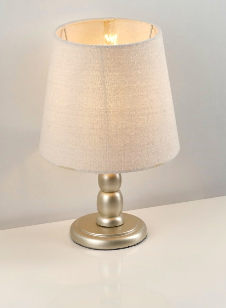 نجفة شوب نجفه شوب اباجوره جلو مودرن لون شامبيين وشابوه باللون اوف وايت مصنوع من اجود انواع الكتان - Image 2