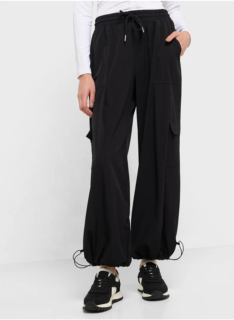 FRWD Elasticised Waist Parachute Pants