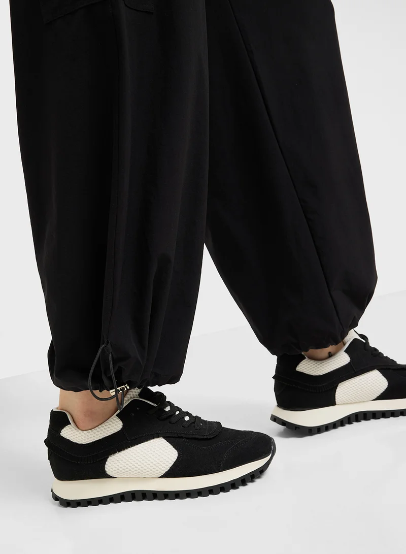FRWD Elasticised Waist Parachute Pants