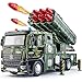 HAPYAD Army Toys for Boys Age 47 Military Vehicle Toys with Missile Launcher Metal Cab Friction Powered Military Truck with 8 Missiles Lights and Sounds - Image 2