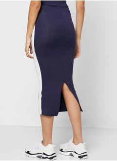 Ginger Basics Contrast Side Paneled Midi Skirt  - Image 2