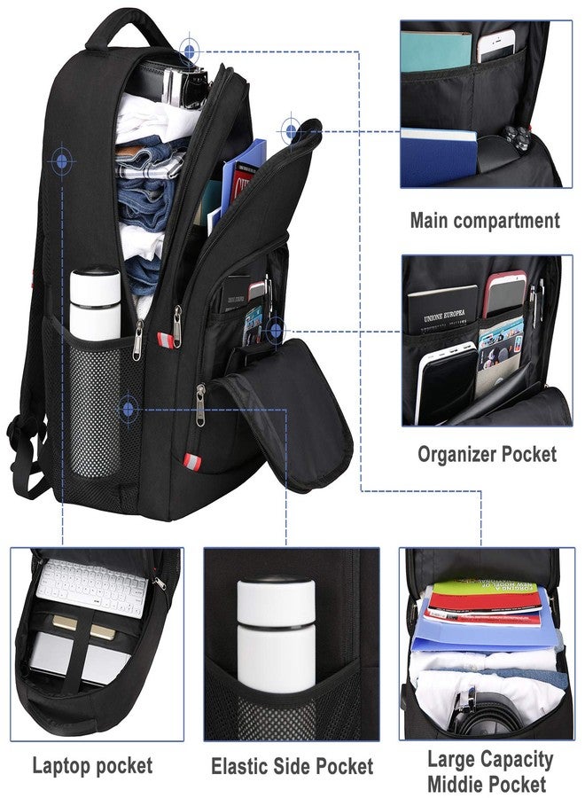 Della Gao Laptop Backpack for Men, 17.3inch Large Business Travel Backpack - Image 2