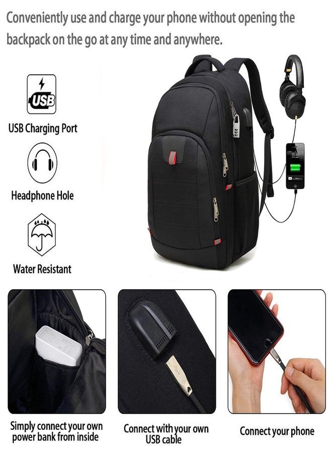 Della Gao Laptop Backpack for Men, 17.3inch Large Business Travel Backpack - Image 3