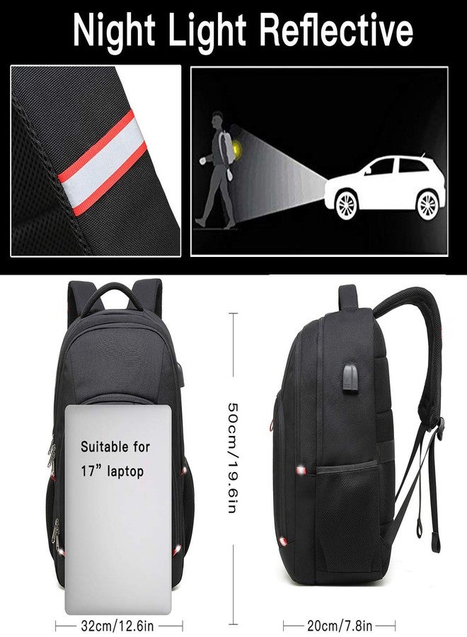Della Gao Laptop Backpack for Men, 17.3inch Large Business Travel Backpack - Image 4