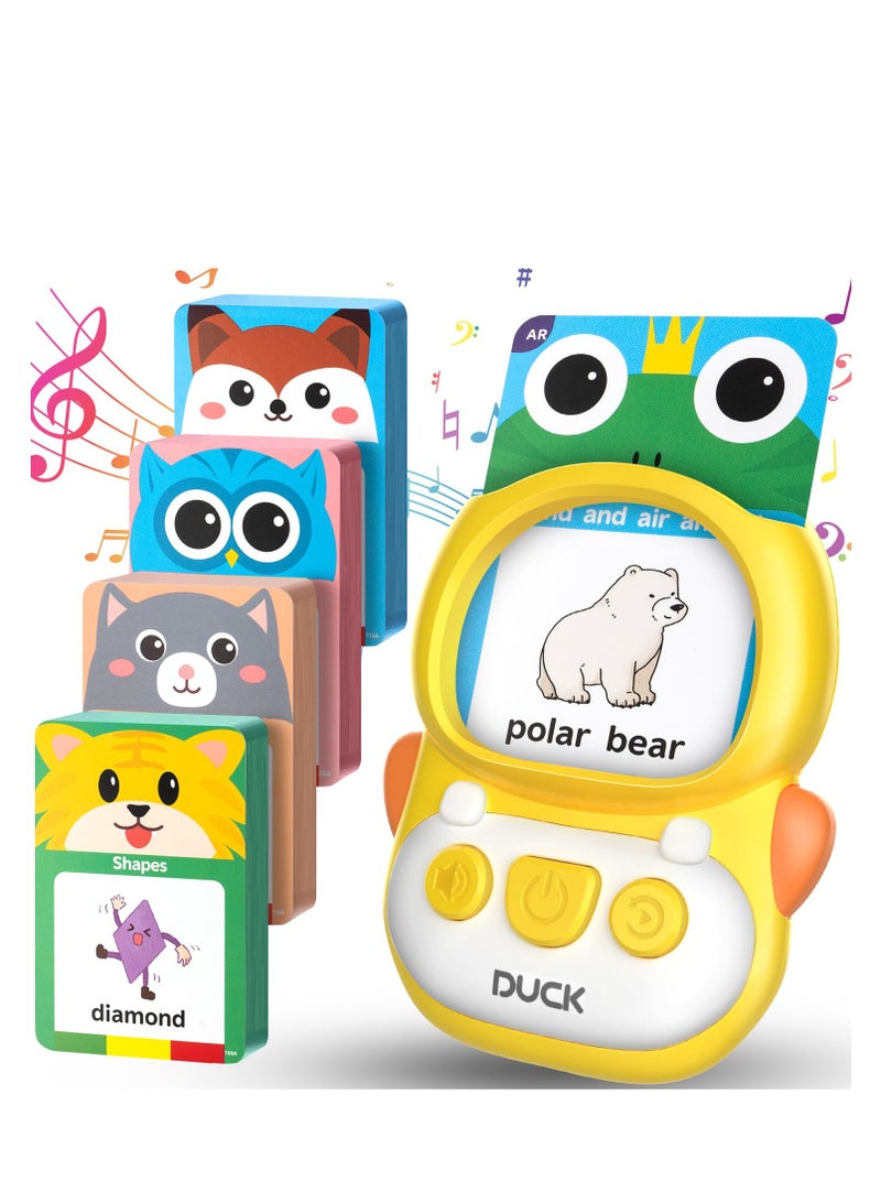 SOLARAE Talking Flash Cards,Toddler Toys for 2 3 4 5 Year Old Boys and Girls, Autism Sensory Toys for Autistic Children, Learning Montessori Toys, Speech Therapy Toys, 224 Sight Words Talking Flash Cards - Image 1