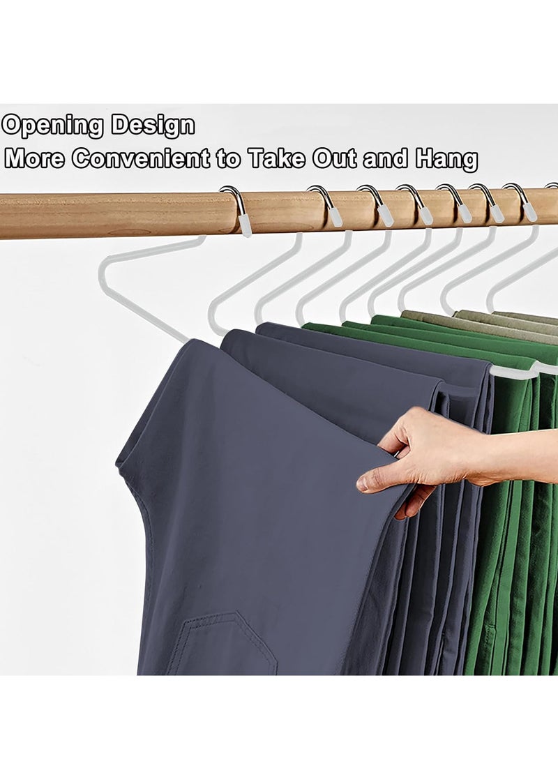 Trouser Hangers Clothes Hangers 20 Pack Open-Ended Metal Pants Hangers Non Slip Trousers Slack Hangers Organizers for Pants,Jeans, Slacks, Blanket,Scarf - Image 5