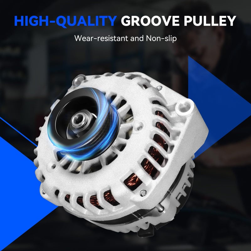 Hikevent 160 Amp New Alternator Replacement for 2007-2014 Chevy Silverado Tahoe Suburban Avalanche, GMC Yukon XL Sierra 1500 2500 3500, Cadillac Escalade & Hummer H2, 8301N ADR0369 - Image 3