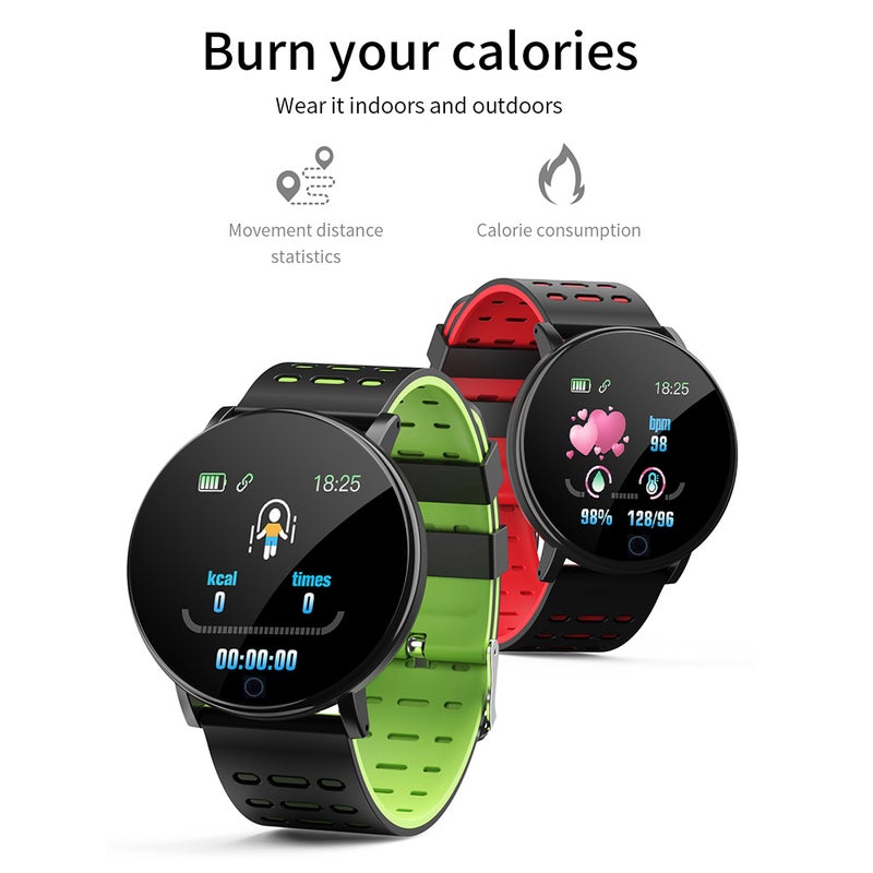 Fitness Watch: 1.3in High Definition Display, Real Time Heart Rate Blood Pressure Blood Oxygen Monitor - All-day Activity Sleep Tracking, Waterproof Smart Wrist Watch for Fitness Enthusiasts Health Mo - Image 3