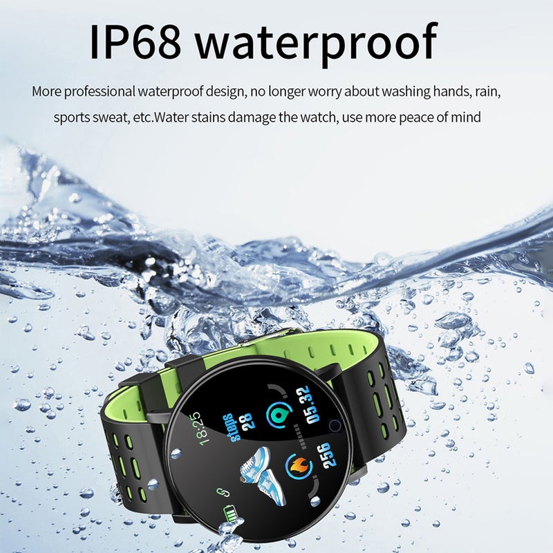 Fitness Watch: 1.3in High Definition Display, Real Time Heart Rate Blood Pressure Blood Oxygen Monitor - All-day Activity Sleep Tracking, Waterproof Smart Wrist Watch for Fitness Enthusiasts Health Mo - Image 2