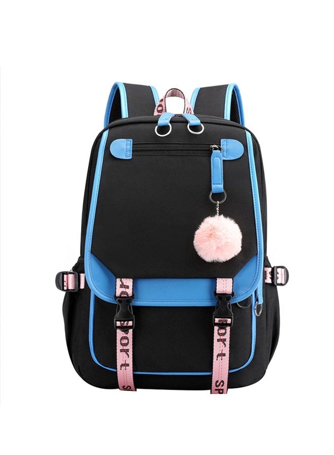 Simple Multi-layer High School Students Shoulder Backpack Schoolbag - Image 1