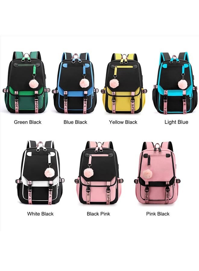 Simple Multi-layer High School Students Shoulder Backpack Schoolbag - Image 3