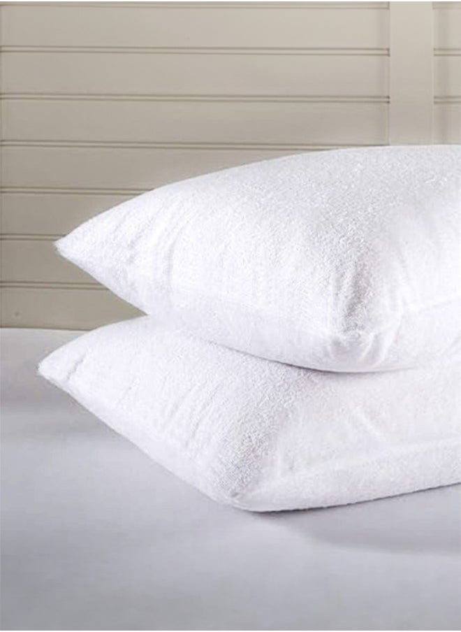 In-House 2 Pieces Pillow Protector made from 100% Waterproof Cotton  - Image 2