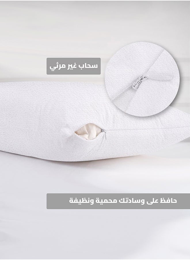 In-House 2 Pieces Pillow Protector made from 100% Waterproof Cotton  - Image 4