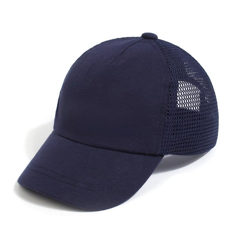 Baby Baseball Hat Toddler Mesh Summer Cap - Breathable Lightweight Cotton Sun Protection Cap for Outdoor Activities - Image 1