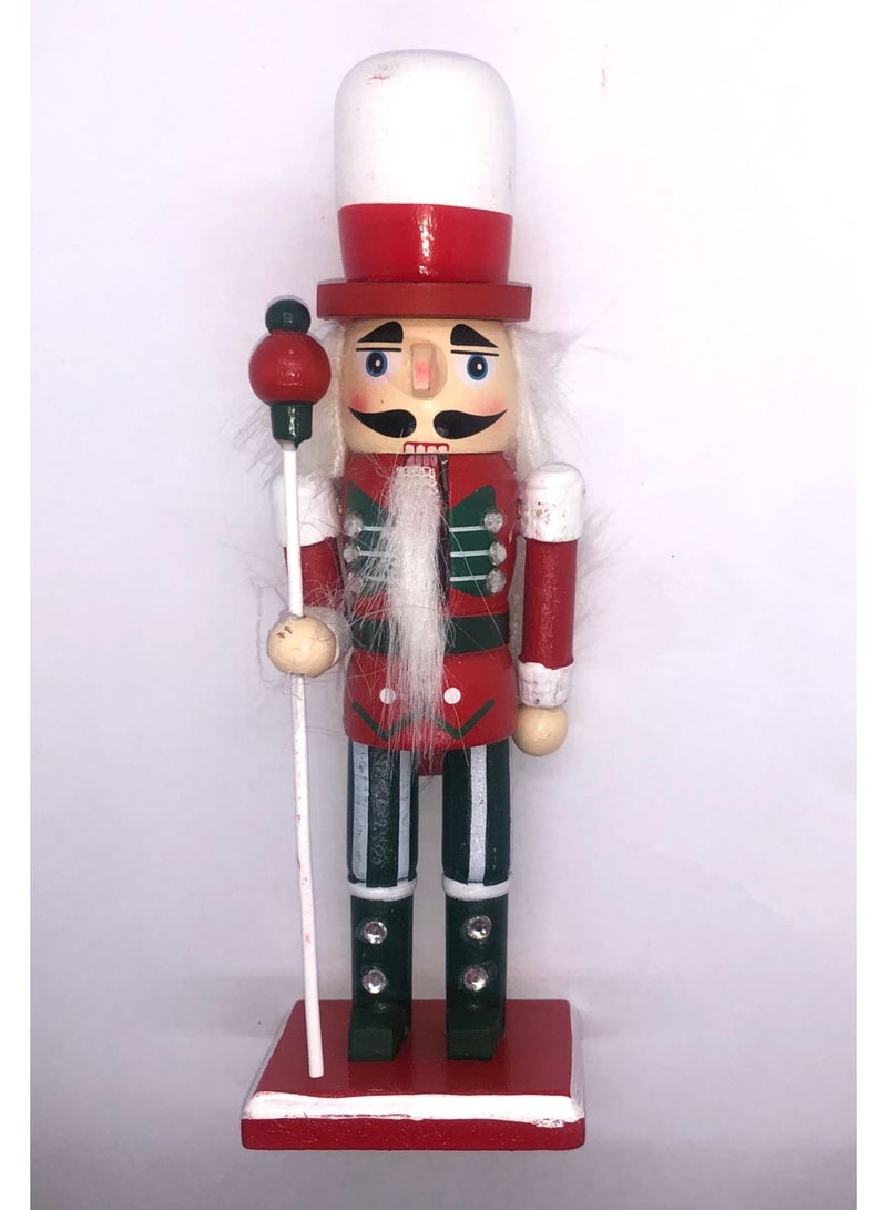 جندي ملكي على شكل كسارة البندق، زينة عيد الميلاد المجيد، زينة خشبية كريسماس 16سم - Image 2