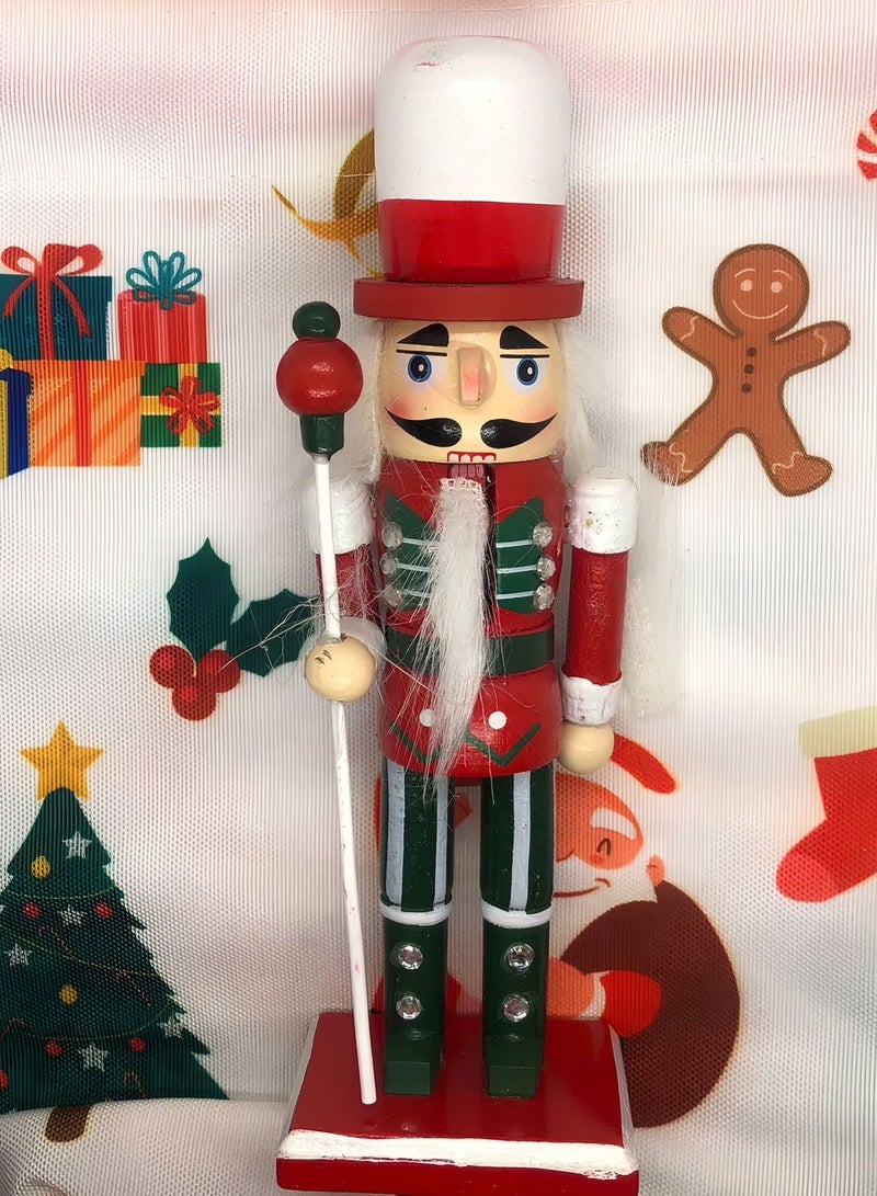 جندي ملكي على شكل كسارة البندق، زينة عيد الميلاد المجيد، زينة خشبية كريسماس 16سم - Image 1