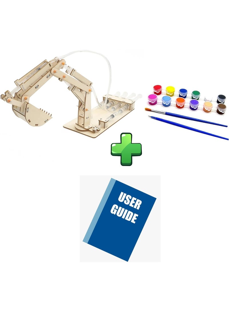 STEM لعبة نموذج حفار هيدروليكي DIY STEM للأطفال - ألعاب تعليمية وتجريبية في العلوم والتكنولوجيا - Image 2