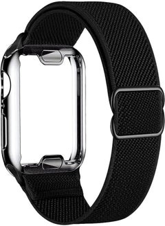 2-Pack Solo Loop Strap Compatible with Apple Watch Band 38mm 40mm 41mm 42mm 44mm 45mm,No Clasps No Buckles Stretchable Braided Sport Elastics Replacement Wristband for iWatch Series 7/6/3/SE,Women Men