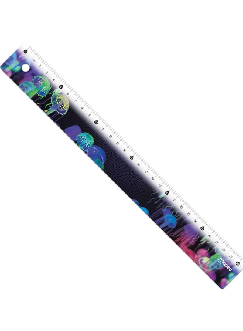 Maped Deep Sea Paradise Decorated School Ruler 30cm Size - Image 3