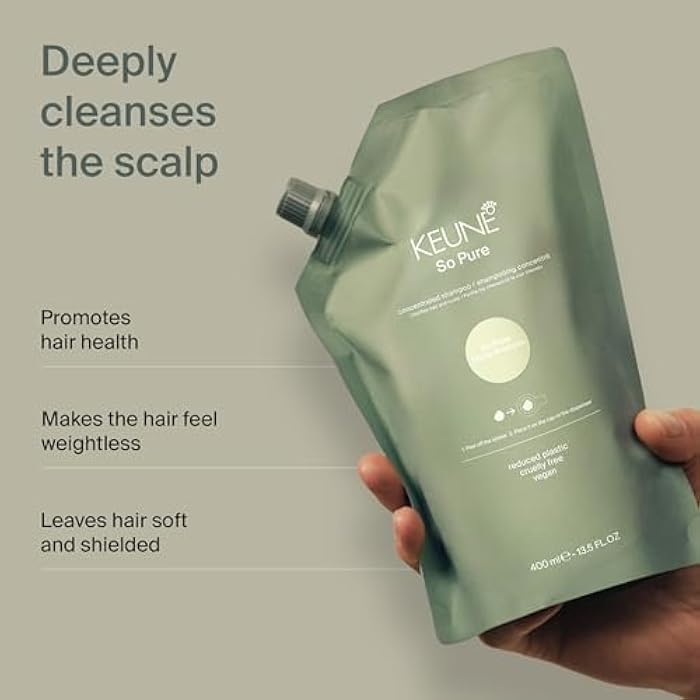 Keune So Pure Clarify Shampoo Refill, Deep Cleansing and Detoxifying Formula, 13.5 Fl Oz - Image 3