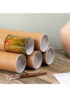 Juvale 12 Pack Mailing Tubes With Caps 2X16 Inch Kraft Paper Round Cardboard Mailers For Shipping Posters Art Prints Maps Blueprint (Brown)  - Image 3