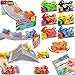 AMENON 3D Race Card 24 Pack Easter Basket Stuffers for Teens Easter Party Favor 3In1 Motorbike Toys Inertia Toy Friction Powered Cars Cards for Kid Classroom Exchange Prizes Goodie Bag Filler - Image 2