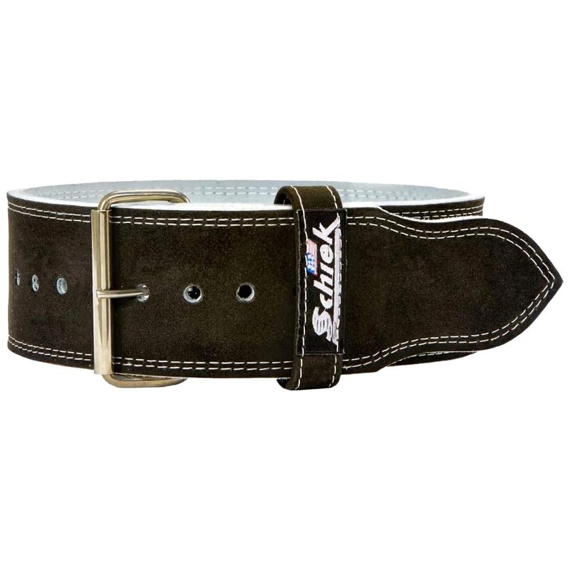 Schiek Sports Model 6011 Single Hook Competition Power Belt Weightlifting Belt with Stainless Steel Belt Buckle Suede Leather Powerlifting Belt - Image 2