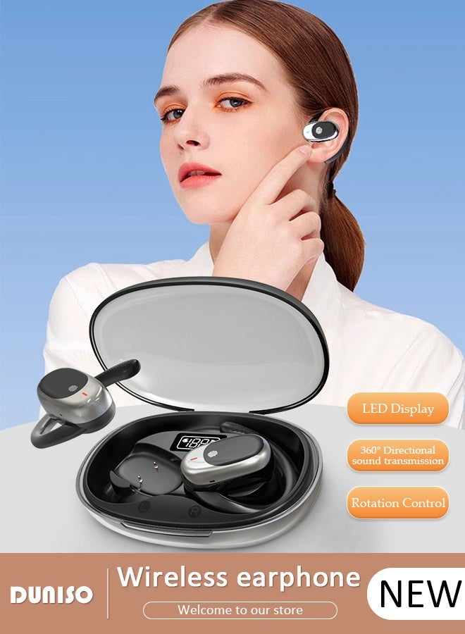 DUNISO Wireless Earbuds Bluetooth 5.3 Headphones Wireless Charging Case Sports Ear Buds Touch Control LED Power Display Built-in Mic Headset Waterproof Earphones in-Ear for IOS and Android - Image 1