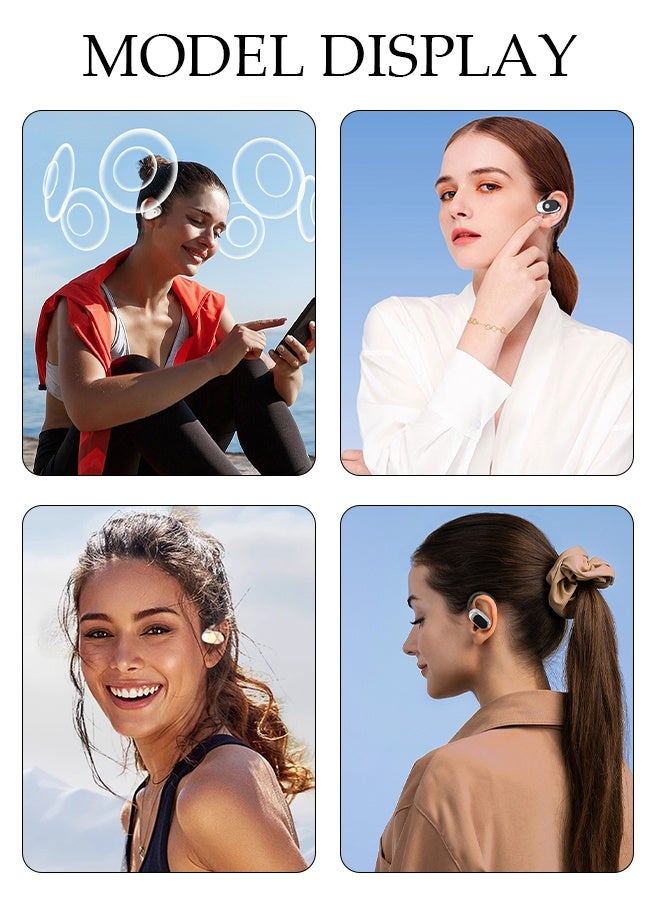 DUNISO Wireless Earbuds Bluetooth 5.3 Headphones Wireless Charging Case Sports Ear Buds Touch Control LED Power Display Built-in Mic Headset Waterproof Earphones in-Ear for IOS and Android - Image 3