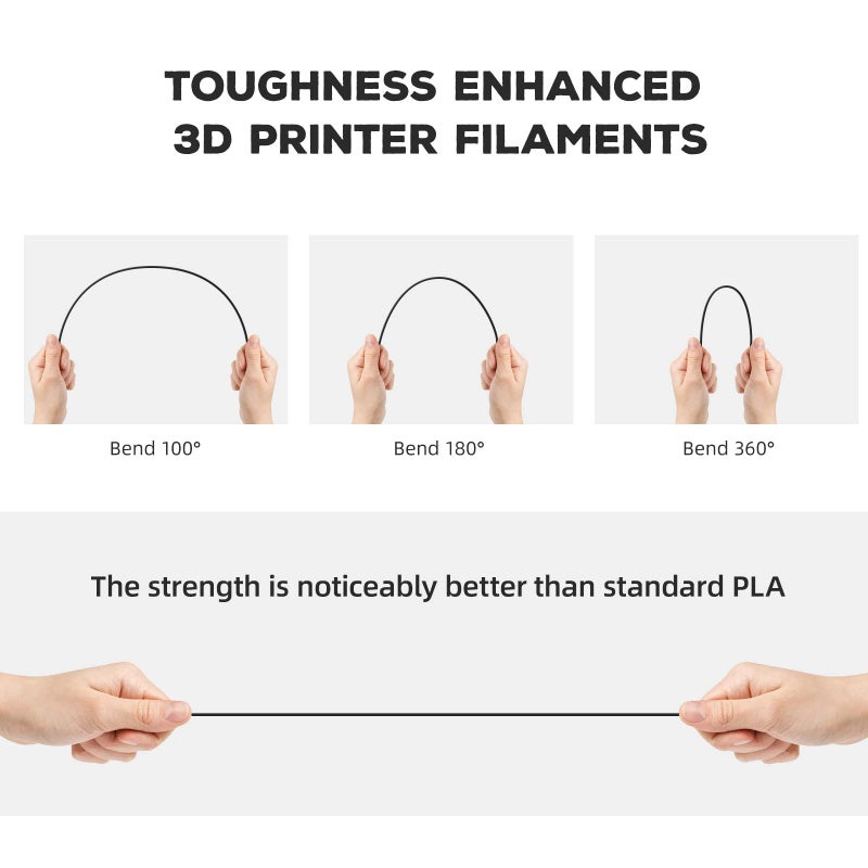 FLASHFORGE PLA Filament 1.75mm +/- 0.02mm, Matte Purple 3D Printer Filament 1kg (2.2lbs) Spool, Excellent Printing Performance, Easy to Use for Most FDM 3D Printers - Image 4