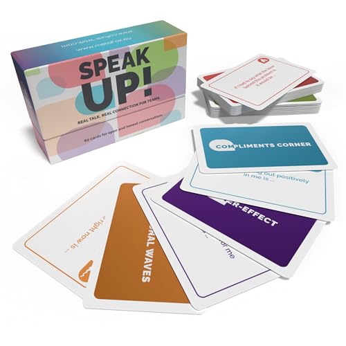 metaFox Speak Up Card Deck for Teams 60 Motivational and Inspirational Cards Affirmation and Mindfulness Cards Coaching Materials for Honest Conversations English - Image 1