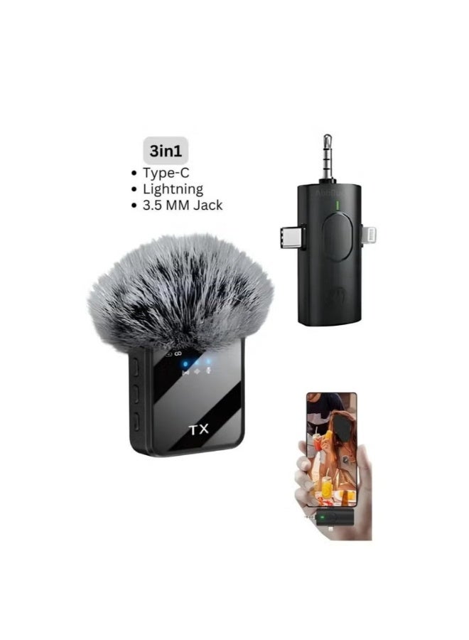 ACLIX Portable Dual Mini F11-2 Wireless Lavalier Microphone – 3-in-1 USB-C Noise-Canceling Tiny Lavalier Mic for Video Recording, Vlogging, YouTube, Live Streaming, Interviews & Clear Audio Capture on the Go - Image 2