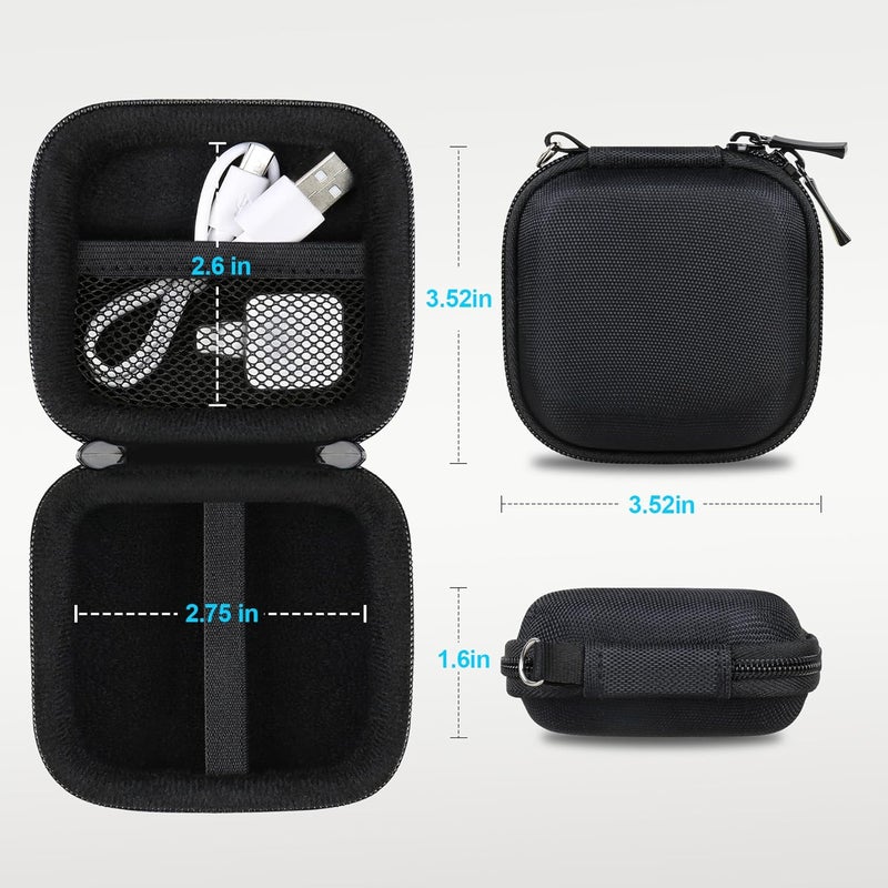 Lacdo Case for Square Card Reader, Chip Card Reader Scanner Case for Square R-eader for contactless and chip (2nd Generation) Hard Carrying Bag Holder for Apple Pay, Black - Image 3