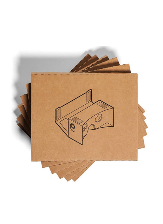 Generic Google Cardboard Glasses Cardboard1.0 Paper Vr Glasses Virtual Reality 3Dvr Mobile Phone Magic Mirror Diy-Color:Black  - Image 4