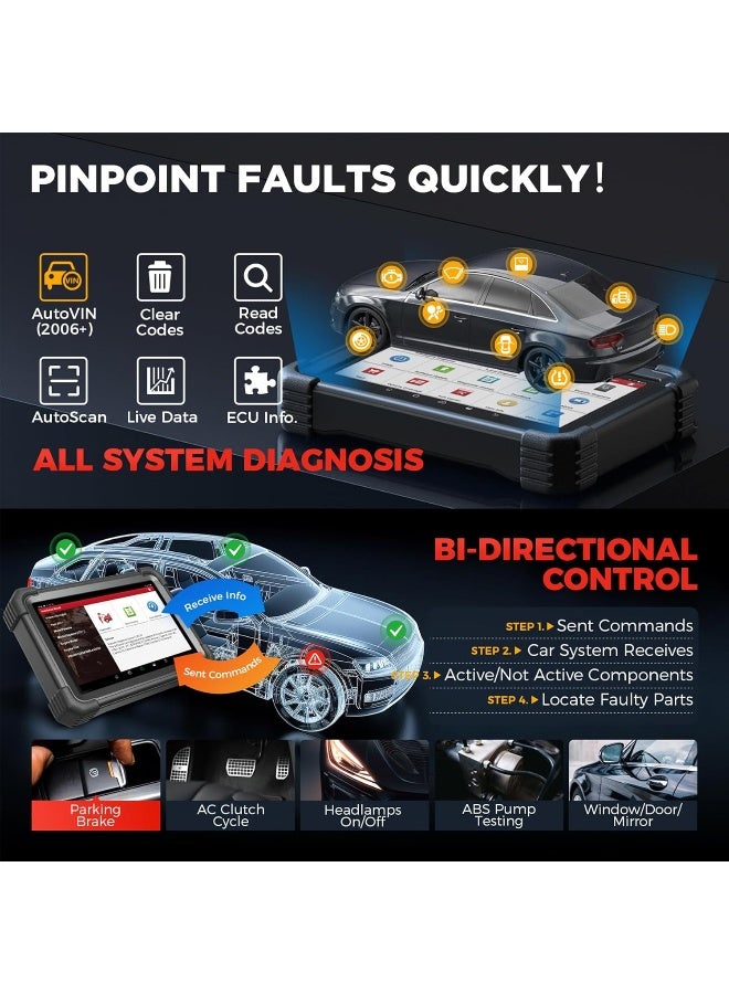 Launch ماسح ضوئي LAUNCH X431 PRO Dyno OBD2 لجميع السيارات - Image 3