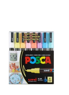 POSCA Posca PC-3M Soft Colours 8PCS 0.9-1.3MM  - Image 2