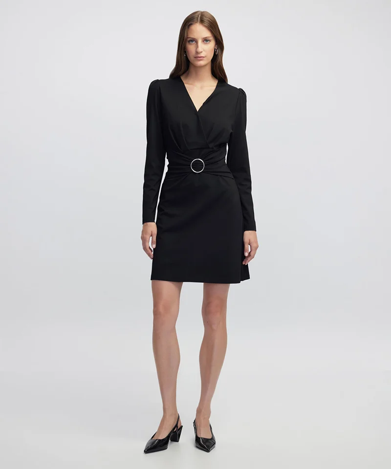 ابيكول Metal Buckle Jersey Dress